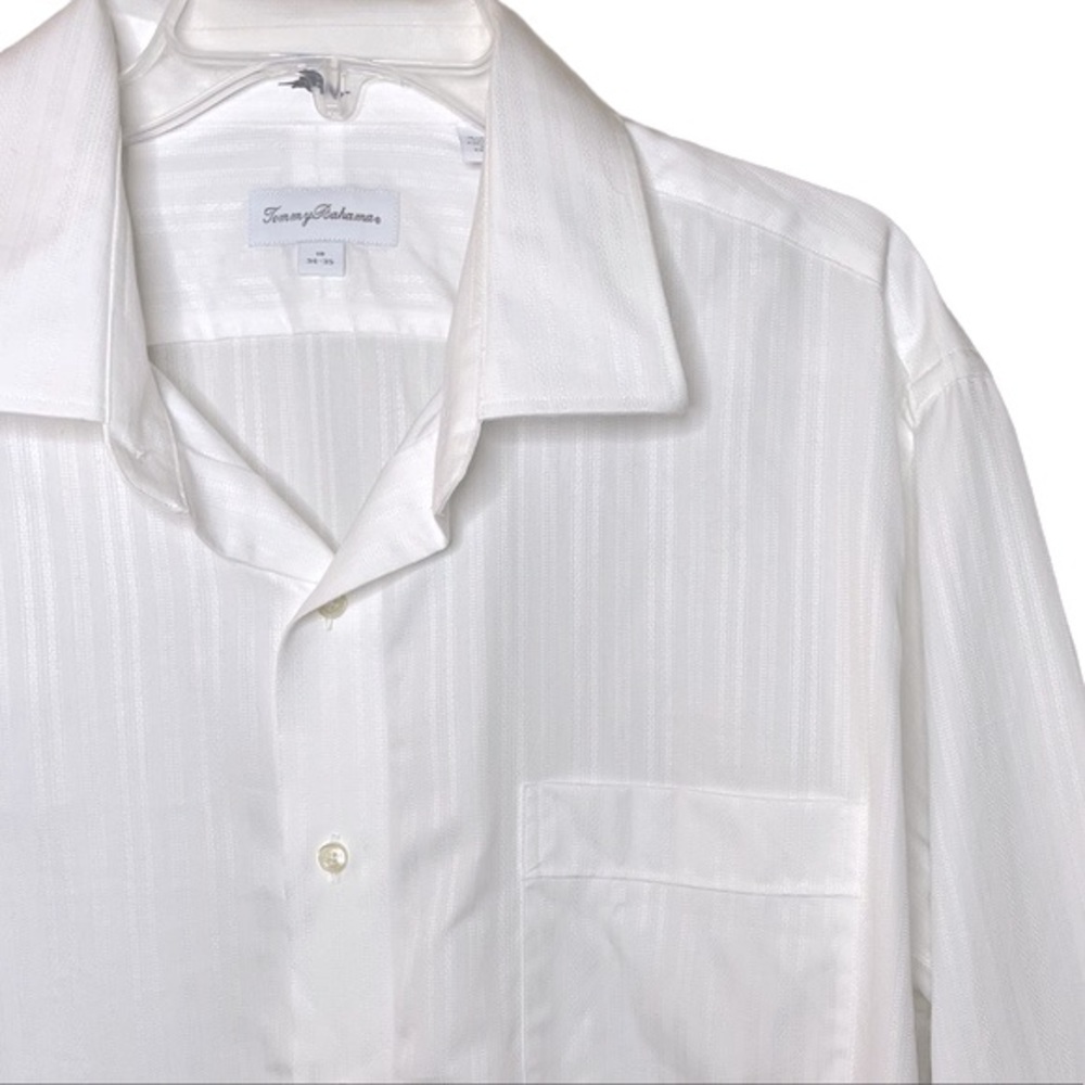 NWT Tommy Bahama White Texture Button Down Shirt - Picture 5 of 10